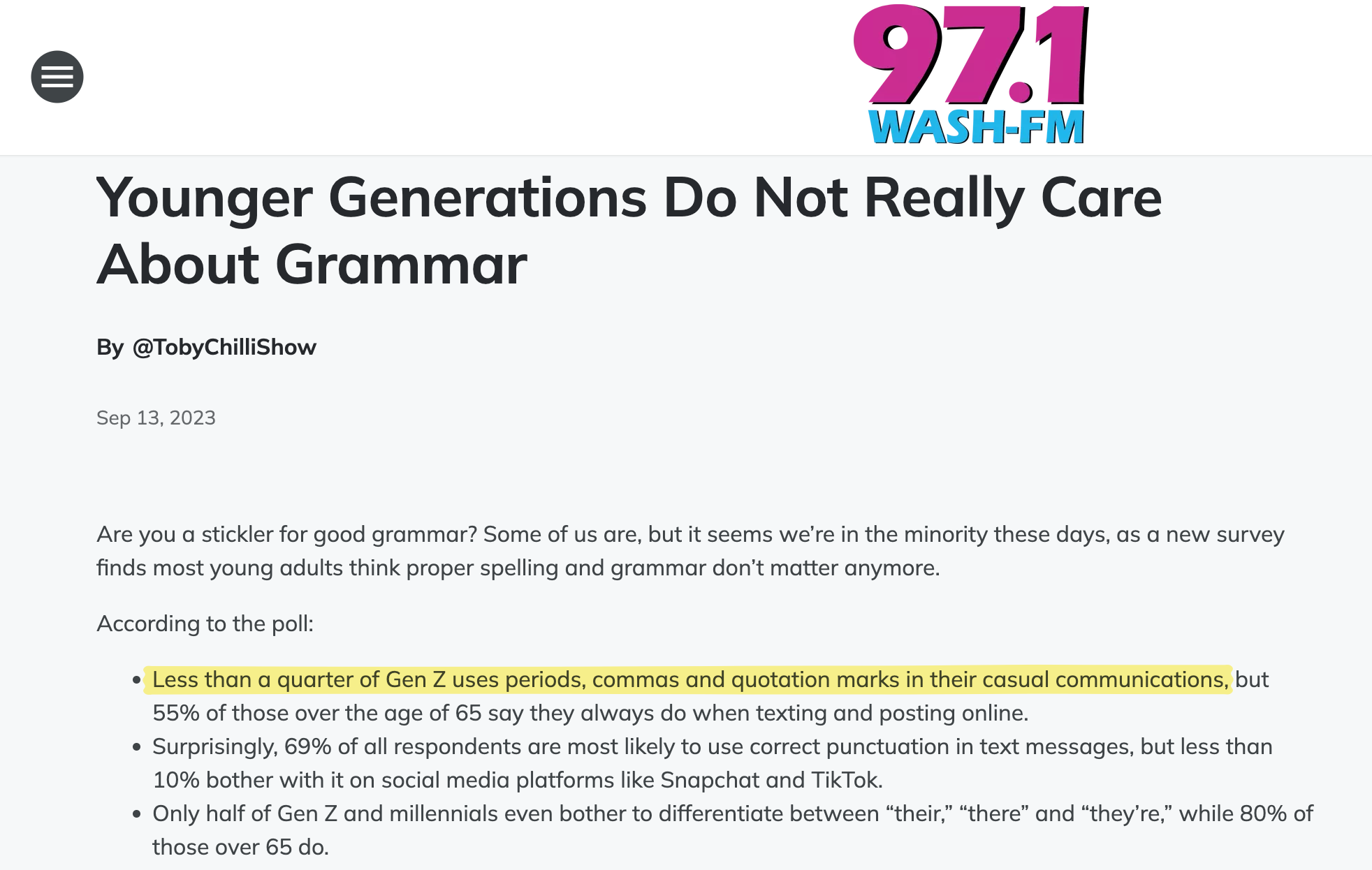 Usage of quotation while texting
