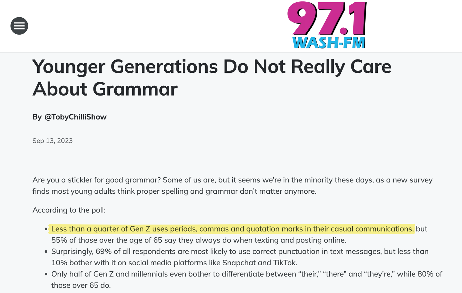 Usage of quotation while texting