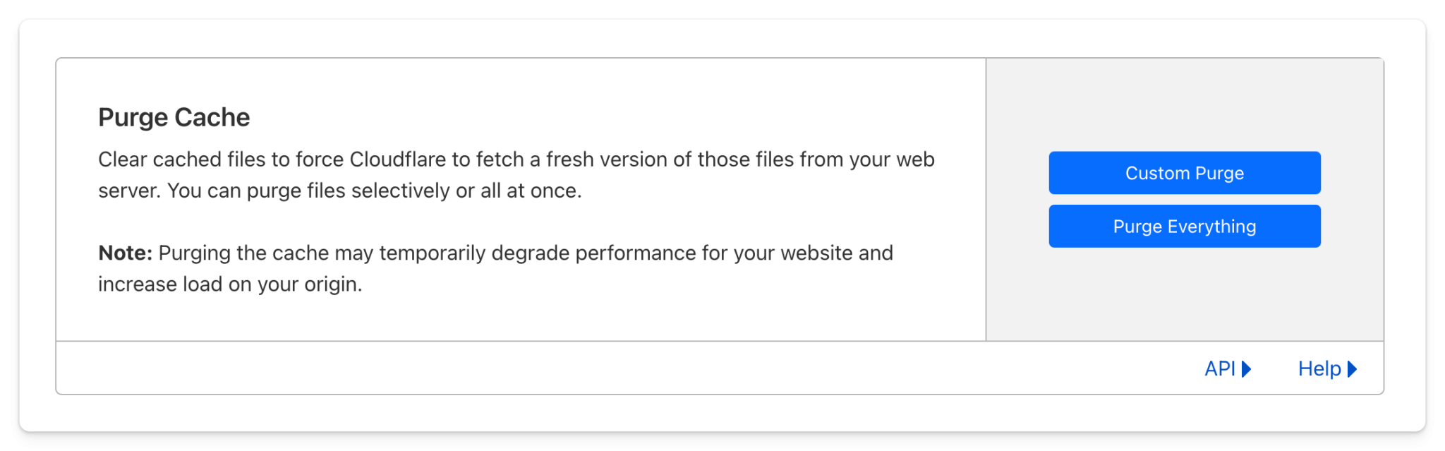 Purge Everything Cache on Clouflare