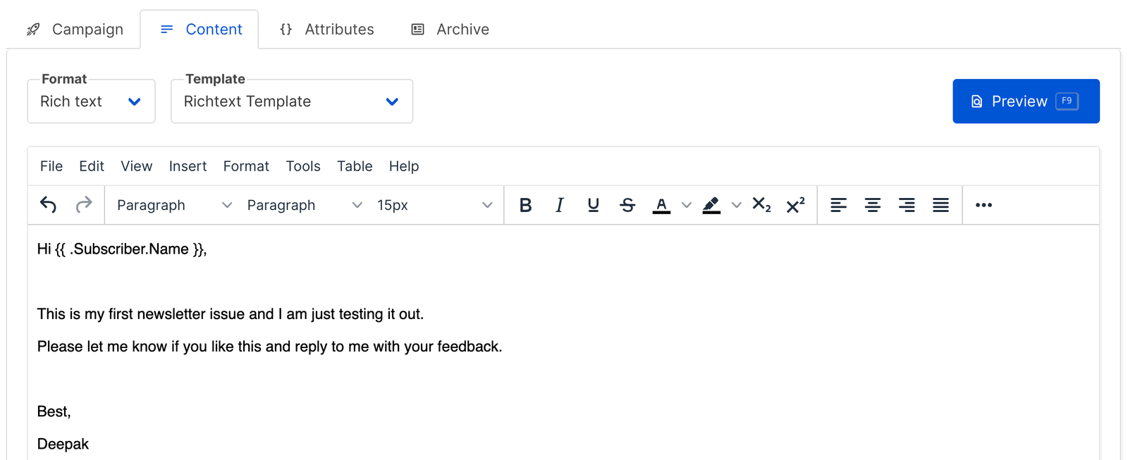 Adding content for the new campaign