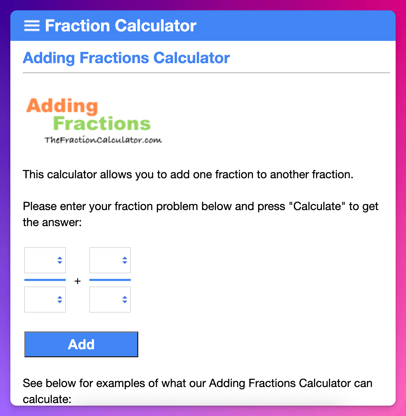 Calculator using pSEO