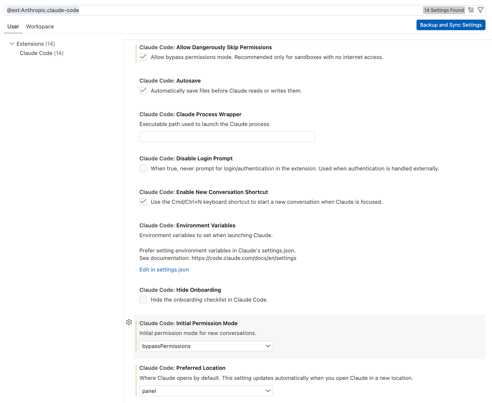 Claude Code in YOLO mode in VS Code