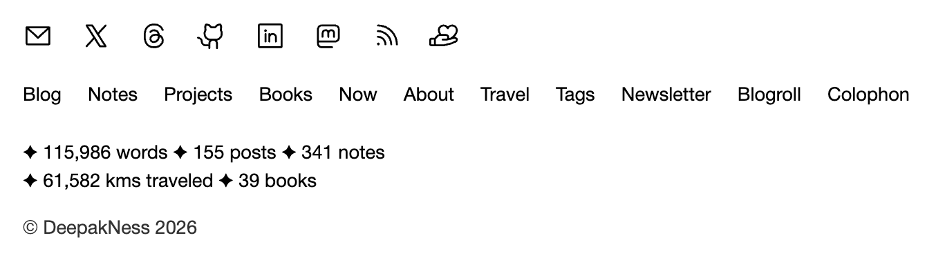 Updated footer stats section